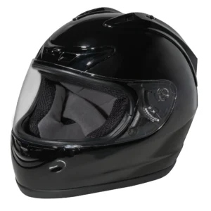 FUEL Adult Full-Face Motorcycle Helmet DOT Approved Gloss-Black, Medium